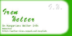 iren welter business card